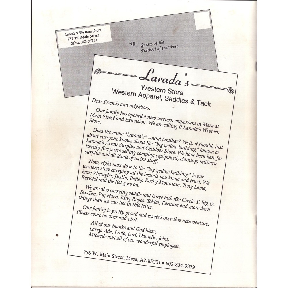 1993 Festival of the West Program SIGNED x20 Lee Aaker Will Hutchins Rin Tin Tin - Picture 2 of 13